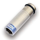 トネ(TONE) プロテクター付インパクト用薄形ホイルナットソケット 4AP-17N 差込角12.7mm(1/2") 二面幅17mm ブルー