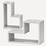 白井産業【SHIRAI】CD L字 ミニ ラック パズル2個セット コビナス ホワイト 白 幅54cm 高さ36cm COB-3555LWH