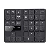 A/R Bluetooth テンキーボード ワイヤレス テンキーパッド 無線 数字キーボード 無線 小型 極薄型 ブルートゥース数値キーボード 小型 持ち運び便利 コンパクト 多機能ナンバーパッド PC/Laptop/ノートブックなどに対応