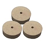 3"インチラウンド研磨ホイールフェルト羊毛バフ研磨機パッドバッファ用木材金属研磨耐久性