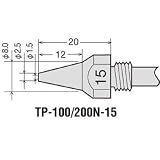 太洋電機産業:グット 替ノズルチップφ1.5mm TP-100N-15 型式:TP-100N-15