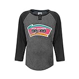 NBA San Antonio Spurs 3 / 4スリーブジャージーボタンTシャツ、XL、Char Heather /ブラック