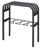 山崎実業　ベンチブーツラック　LINE(ライン)　ブラック　ワイドタイプ　送料無料