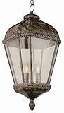 Trans Globe Lighting 5155 BRT 3-Light Hanging Lantern, Burnished Rust [並行輸入品]
