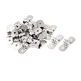 uxcell 金属　硬質　パイプ　ストラップ　クリップ　クランプ　シルバートーン　20個