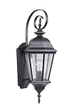 Craftmade z2914チャドウィックシングルライト24 – 5 / 16 "高屋外壁取り付け用燭台CLE、 ブロンズ Z2914-88 1