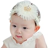 【二つセット】2015年新品♪赤ちゃんもオシャレに♪ ベビー キッズ ヘアバンド レース　可愛いお花 (F)