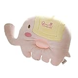 象の新生児/幼児/ベビーアンチロール防止フラットヘッドピローピンク0-6ヶ月