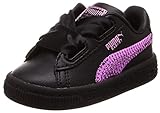 [プーマ] ベビーシューズ バスケット ハート ブリング インファント ブラック/オーキッド(01) 13 cm