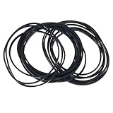 2mm幅角ゴムベルト 40-65mm/75-100mm/110-145mm ミックステープマシンベルト 20本入り ブラック