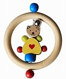 クリエイティブ赤ちゃんの楽器かわいいくまは木製ハンドベル赤ちゃんのおもちゃガラガラ