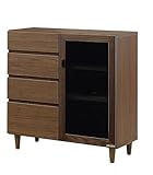 FUKUYAMA 80cm幅 キャビネット クレド 80cm幅 ブラウン色