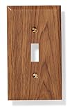 アメリカタック151tokオークFaux Wood Single Toggle Wallplate