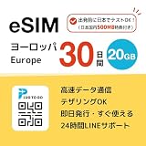 【ヨーロッパ eSIM】 高速データ通信 即日発行可能 5G/4G LTE データ専用 ヨーロッパ44ヵ国対応 ヨーロッパ sim イギリス ドイツ フランス イタリア スペイン オラン(30日間・20GB)