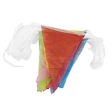 uxcell バナーペナント旗　パーティ　祝い　装飾　三角形カラフル