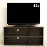 テレビラック【 ダークブラウン 色(木目プリント)】 (89cm幅) (お客様による組み立てが必要です。) 32型 以下の薄型液晶テレビに最適♪(お手持ちのテレビのサイズ・耐荷重をご確認くださいませ。) 26型 24型 22型 20型 TV