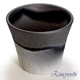 鉢 KANEYOSHI 【日本製/三河焼】 陶器 植木鉢 ロックガーデン ダークシルバー 10号