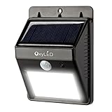 OxyLED? SL30 Bright Outdoor LED Light Solar Powered -Waterproof- Motion Sensor Detector For Patio, D