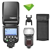Godox TT685II-F フラッシュ、Fuji TTL スピードライト カメラ フラッシュ、2.4G ワイヤレス X システム、HSS 1/8000S スピードライト、富士フイルム Fuji カメラ X-T2 X-T1 X-T10 X-A3 X-E1 X-Pro1 X100F X100T (アップグレード版 TT685F) 用