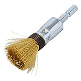 六角軸付筒型ブラシ 真鍮 15mm RT-3