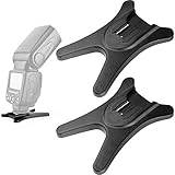 Anwenk カメラフラッシュスタンド フラッシュスピードライト ホットシューマウントスタンド 1/4インチメタル三脚スレッド付き フラッシュスピードライト スピードライト用 (ホットシューフラッシュスタンド)