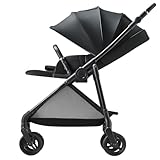 Aprica(アップリカ) A型ベビーカー ルーチェフリー AC 1か月～36か月まで 軽量 両対面 4輪フリー (ブラック) 【2025年モデル】 2223400