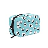 化粧ポーチ コスメポーチ パンダ かわいい レディース おしゃれ Jiemeil 耐久性 大容量 人気 機能的 化粧 旅行 出張 通勤 軽量 高校生