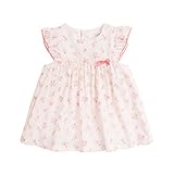 Marc janie赤ちゃん幼児用女の子キャップスリーブ花柄プリーツドレス カラー: ピンク