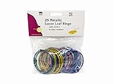 Charles Leonard メタリックルーズリーフリング 直径2インチ メタリックカラー詰め合わせ 1袋25個 (85005)