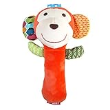 LanLan 1pcs赤ちゃん音楽漫画Plush Hand Bell stuffed animals RattlesスティックMusical Toy Kidsドラムパーカッション楽器ベビーカーアクセサ