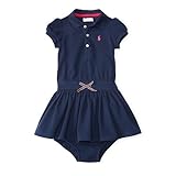 ポロラルフローレン ポニー付 半袖ポロドレス ネイビー (女の子12～24か月用) 24M [並行輸入品]