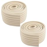 uxcell コーナークッション　コーナーガード　コーナーパッド　コーナーカバー エッジ ガード バンパー ベッドルーム 家具 テーブル デスク 気泡ゴム製 ベージュ 2個入れ