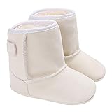 Tovadoo ベビーシューズ スノーブーツ 男の子 女の子 秋冬 多色 裏ファー 暖かい 無地 歩行練習 柔らかい ギフト 0-18ヶ月