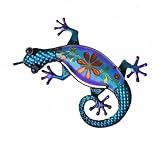 Continentalアートセンターcac10389 C Lizard withペイントガラス壁の装飾、15.5 by 10.2 by 2インチ