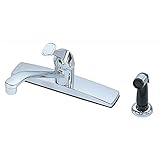 Aqueous 30K81WYRNDCHADZ Eco Kitchen Faucet Single Handle Side Spray, Chrome [並行輸入品]