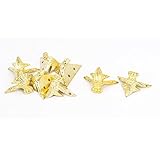 uxcell コーナークッション　コーナーガード　コーナーパッド　コーナーカバー ケガ防止　保護 コーナー プロテクター ガード ジューリー ギフトボックス 直角装飾 金色調 金属材質 8個入り