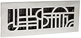 Decor Grates 2インチby 12-inchアールデコアルミニウムニッケル床登録 4x12 Inch 1
