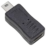 KAUMO USB 変換コネクタ (Type-Cメス/MiniUSBオス) USB2.0データ転送 USB-C