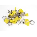 uxcell　ホースクランプ　ホースバンド　チューブクリップ　調節可能　13mm-19mm　ステンレススチール　20個