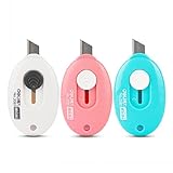 katoot @ 6個/ロットかわいいMiniユーティリティナイフPleasticキャンディーカラー用紙カットツールKawaiiひな形Office School Supplies