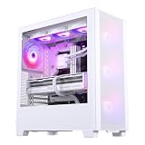Phanteks XT Pro Ultra ミッドタワー ゲーミングシャーシ 4X M25-140ファン付き 高風量メッシュ 強化ガラス窓 USB-C 3.2 Gen2 (ホワイト)