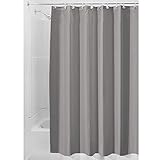 InterDesign シャワーカーテン ポリエステル カーテン裏地 183x183 グレー 14657EJ