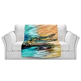 ブランケットウルトラソフトFuzzy 4サイズ！DIANOCHEデザインからby Corina Bakke AlligatorホームDecor Unique Designer芸術的スタイリッシュな寝室