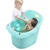 浴槽・バスタブ |バスタブ子供の赤ちゃんバスタブ子供用浴槽大浴場バスタブ付きベビープール (Color : Green, Size : 70 * 55 * 48CM)