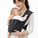 tacmamy(タックマミー) 抱っこひも 日本製 (コットン×リネン チャコールグレー, M)