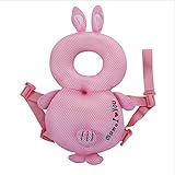 メッシュ素材の柔らか蒸れない仕様 ヘッドガード 滑り止めハーネスベルト付き いたくないリュック ベビー 赤ちゃんの頭を守る リュック キッズ 転倒防止 頭 グッズ 誕生日 0歳 1歳 出産祝い 女の子