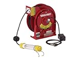 Reelcraft L-4050-162-2 Spring Driven Cord Reel with 50-Feet of 16/2 Cord and Fluorescent Light [並行輸入