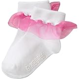 ジンボリー GYMBOREE/ ラッフルフォールドオーバーソックス マゼンタトリム 小物くつ下・タイツ M【並行輸入】