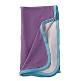 BabySoy - Signature Blanket Eggplant/Ocean Trim by Babysoy [並行輸入品]