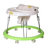 OLizee? Baby Toddlers portable Sit-to-Stand Learning Walker adjustable height foldable with rubber w
